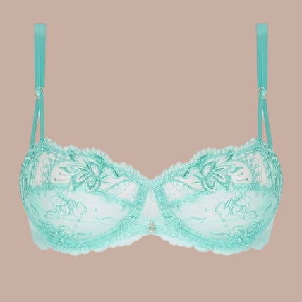 Lise Charmel – Princesse Iris Balconette Bra Aqua – 50%! Lise Charmel Balconette Bra Princesse Iris in Aqua - Pleasurements
