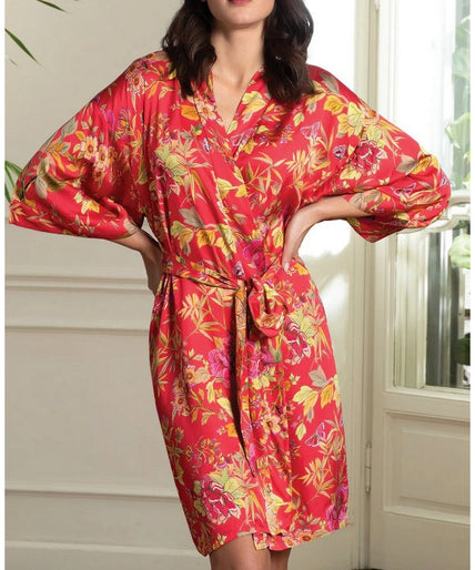 Kimono Foret Rubis (prachtig robijnrood) Lise Charmel Kimono Foret Rubis (Beautiful ruby red) - Pleasurements