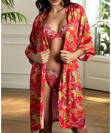 Lise Charmel Kimono Foret Rubis (Beautiful ruby red) Lise Charmel Kimono Foret Rubis (Beautiful ruby red) - Pleasurements