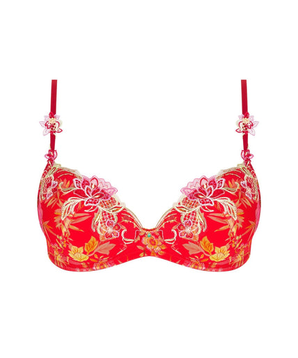 Lise Charmel Soft padded Bra Foret Rubis (Beautiful ruby red) Lise Charmel Soft padded Bra Foret Rubis (Beautiful ruby red) - Pleasurements