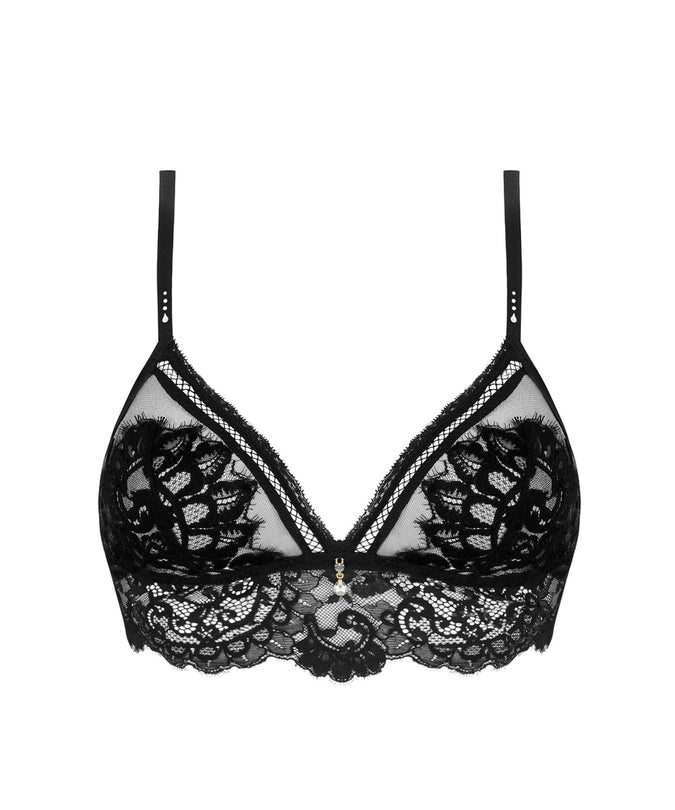 Lise Charmel Triangle Bra Desirs de Venise in Seductive Black - Pleasurements