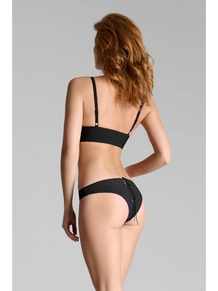 Maison Close Nuit Infinie Brief in Black - Pleasurements
