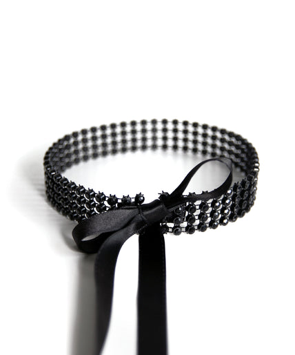 Mondin Black Crystal Choker – Exclusive Neck Jewelry Mondin Black Crystal Choker – Exclusive Neck Jewelry