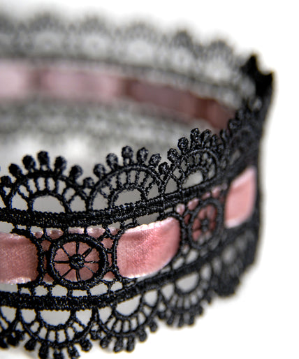 Mondin Velvet & Lace Mix Rose – Exclusive Neck Jewelry Mondin Velvet & Lace Mix Rose – Exclusive Neck Jewelry
