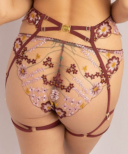 Posie Dahlia Garters Burgundy red Posie Dahlia Garters Burgundy red 70% Off! - Pleasurements