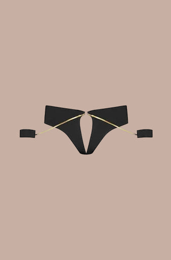 Maison Close – Tapage Nocturne Open Tanga Jewelry Handcuffs Black Maison Close – Tapage Nocturne Open Tanga Jewelry Handcuffs Black