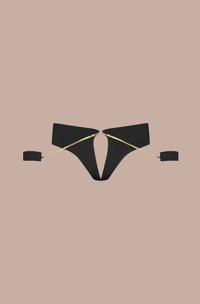 Maison Close – Tapage Nocturne Open Tanga Jewelry Handcuffs Black