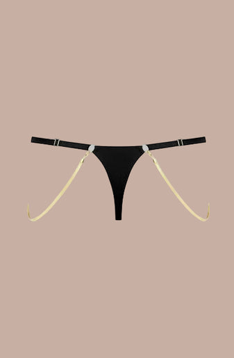Maison Close – Tapage Nocturne Mini Jewelry Thong Black Maison Close – Tapage Nocturne Mini Jewelry Thong Black