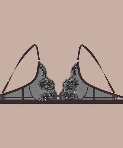 Shikkosa – Carlotta Underwire Bra Black – 50%! Shikkosa Carlotta Underwire Bra in Black - Pleasurements