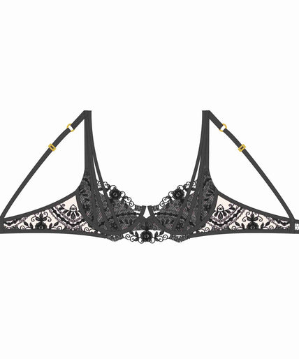 Shikkosa Tattoo Push Up Bra in Black Shikkosa Tattoo Push Up Bra in Black - Pleasurements