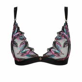 Atelier Amour – Oiseau de Paradis Unwired Triangle Bra - Black