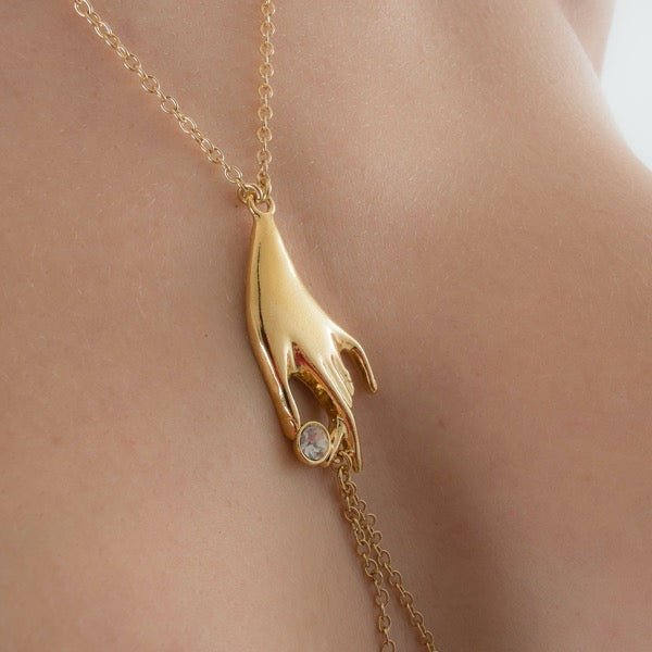 Sylvie Monthulé Breast Collar Secret Caress Design Gold - Pleasurements