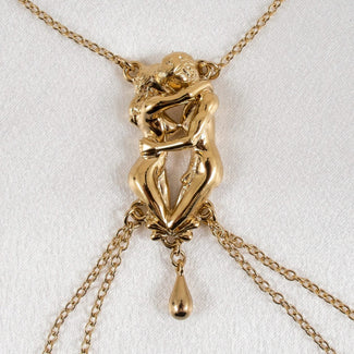 Breast Necklace The Lovers Goud Sylvie Monthulé Breast Necklace The Lovers Design Gold - Pleasurements