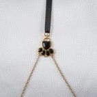 Sylvie Monthulé Jewel bra Velvet cat paws Gold Sylvie Monthulé Jewel bra Velvet cat paws Gold - Pleasurements