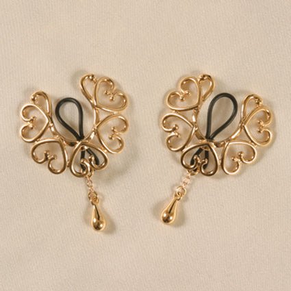 Sylvie Monthulé Jewelry Breasts Traps Drops Gold Sylvie Monthulé Jewelry Breasts Traps Drops Gold - Pleasurements