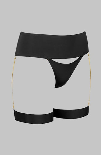 Maison Close – Tapage Nocturne Jewelry Suspender Tanga – Black Maison Close – Tapage Nocturne Jewelry Suspender Tanga – Black