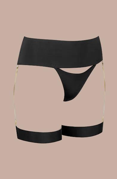 Maison Close – Tapage Nocturne Jewelry Suspender Tanga Black