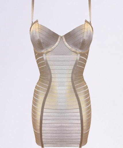 Bordelle Adjustable Angela Dress Mesh - Caramel Bordelle Adjustable Angela Dress Mesh Caramel - Pleasurements