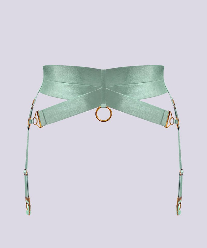 Bordelle Aurea Suspender Sage - Pleasurements