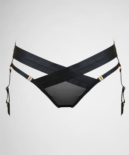 Bordelle Tomoe Harness Brief Black Bordelle Tomoe Harness Brief Black - Pleasurements