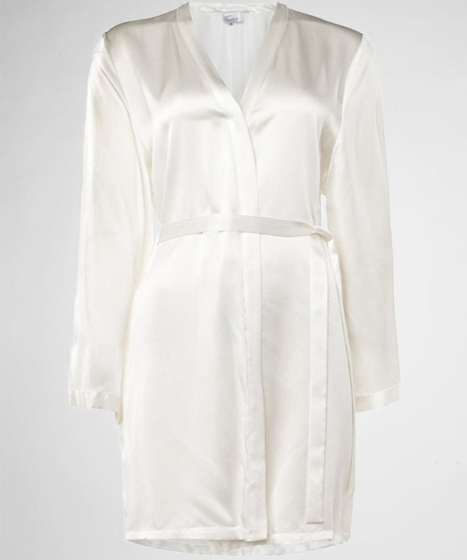 Marjolaine Laser Silk Kimono Ivory - Pleasurements