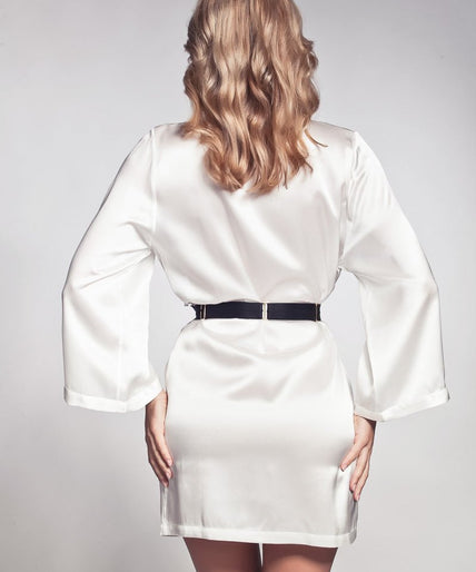 Marjolaine Laser Zijden Kimono Ivoor Marjolaine Laser Silk Kimono Ivory - Pleasurements