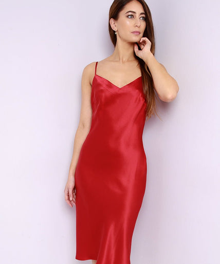 Marjolaine Odana Midi Dress Red Marjolaine Odana Midi Dress Red - Pleasurements