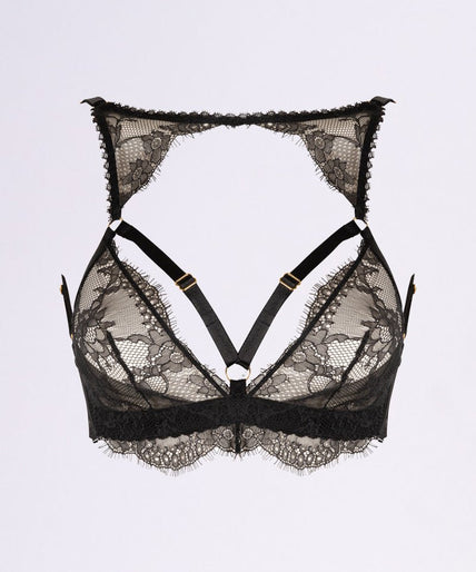 Pleasurements No Cup Bralette Black Pleasurements No Cup Bralette Black - Pleasurements