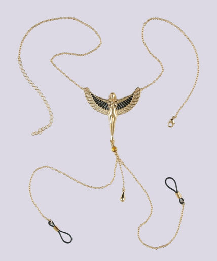 Sylvie Monthulé Breasts Necklace The Breath of Isis Design Gold Sylvie Monthulé Breasts Necklace The Breath of Isis Design Gold - Pleasurements