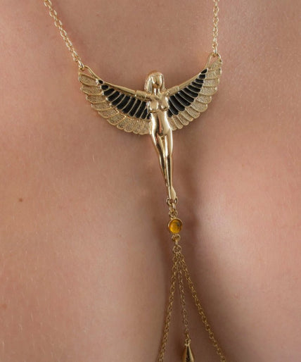 Sylvie Monthulé Breasts Necklace The Breath of Isis Design Gold Sylvie Monthulé Breasts Necklace The Breath of Isis Design Gold - Pleasurements