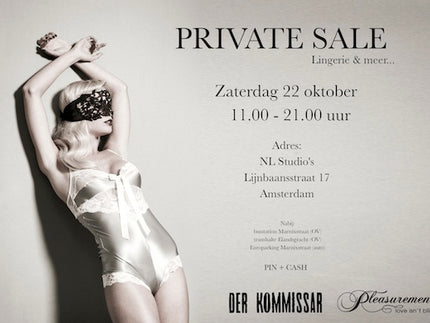Pleasurements Sample Sale in Amsterdam (NL)