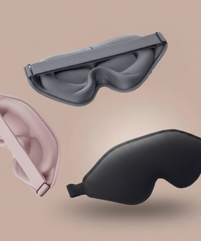 Liebe Seele – 3D Blackout Mask Super Soft Sleeping Blindfold – Grey – 50%