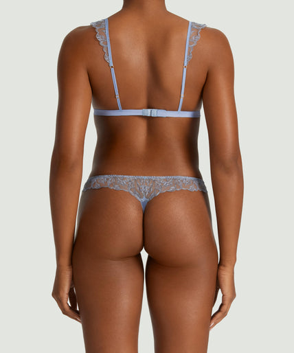 Coco de Mer Elandra Triangle Bra in soft powder blue