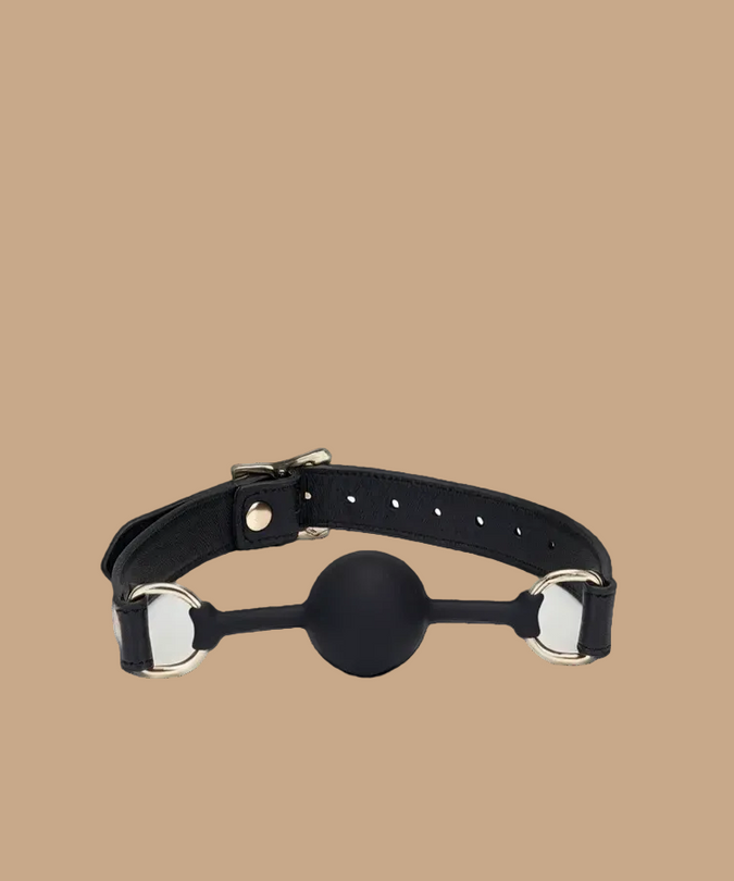 Liebe Seele Dark Secret Silicone Ball Gag – Black