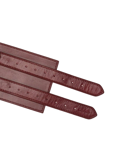 Liebe Seele Wijnrood Luxe Leren Riem