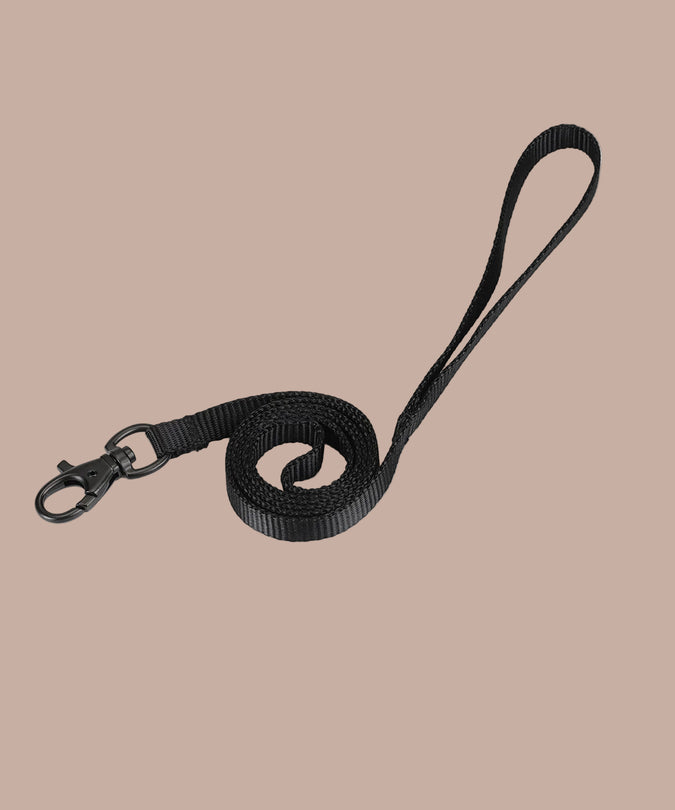 Liebe Seele veganistisch fetisj halsband met riem – zwart