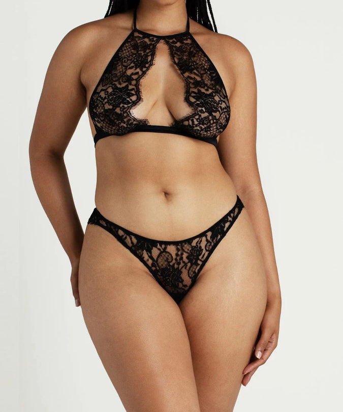 Coco de Mer Hera Thong in Black