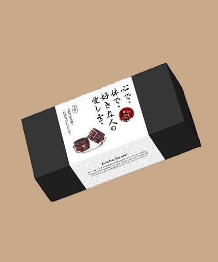 Liebe Seele Leather Wrist Cuffs – Wine Red