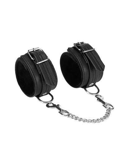 Liebe Seele Black Bond Leather Ankle Cuffs – Black