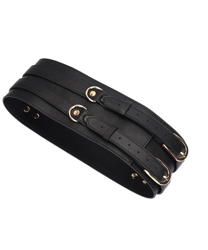 Liebe Seele Dark Secret Luxury Leather Waist Belt – Black