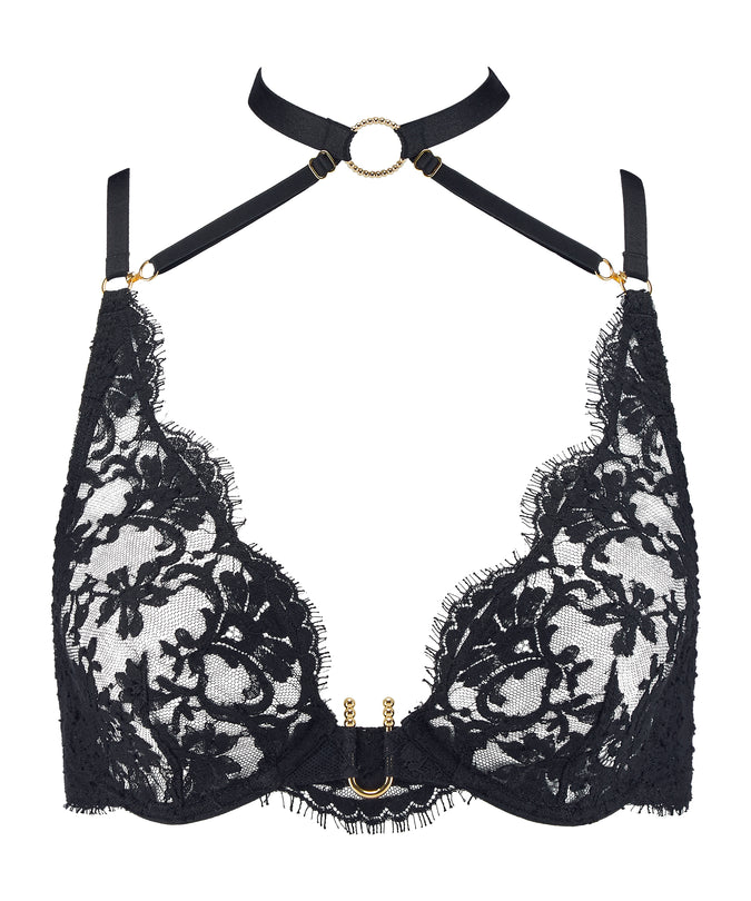 Underwired Triangle Bra Aubade Under your Spell in Zwart