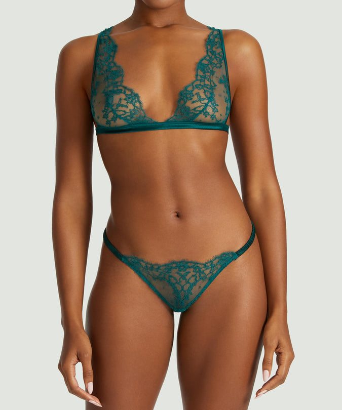 Coco de Mer Nilima triangelbeha in blauw-groen
