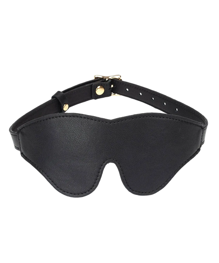 Liebe Seele Dark Secret Leather Blindfold – Black