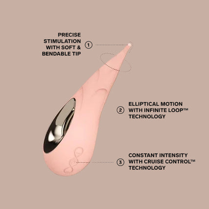 LELO – DOT Cruise Clitoral Stimulator – Peach Please - by Pleasurements