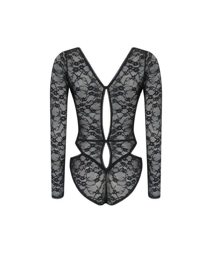 Coco de Mer Aphrodite Bodysuit Black