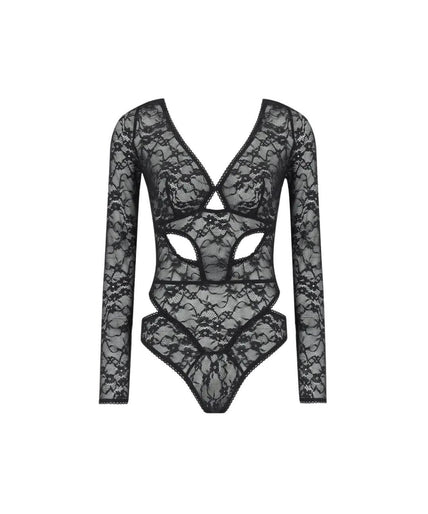 Coco de Mer Aphrodite Bodysuit Zwart