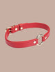 Lieve Ziel Heron Leren Mini O-ring Halsband – Rood