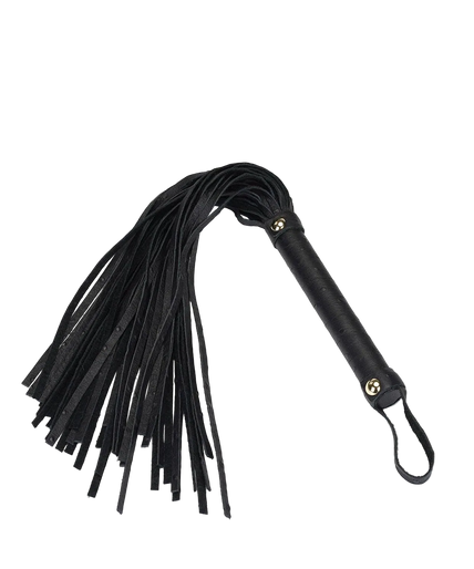Liebe Seele Demon's Kiss Small Black Leather Flogger