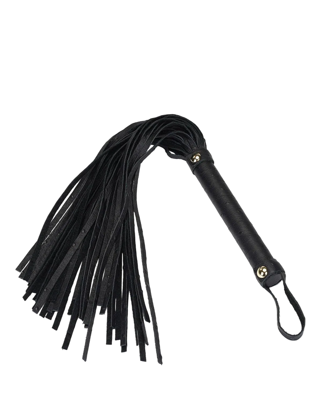 Liebe Seele Demon's Kiss Small Black Leather Flogger