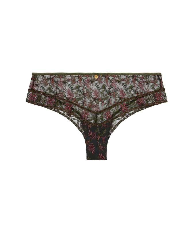 Aubade Sounds of Heart Cheeky Brief - Dark Garden